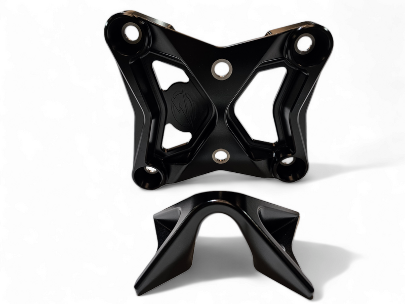 Can-Am Maverick X3 Radius Rod Plate - Elektric Off Road - Anodized - Black - `17-`21